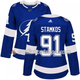 Adidas Maillot de Hockey Tampa Bay Lightning Steven Stamkos 91 2017-2018 Bleu Authentic - Femme